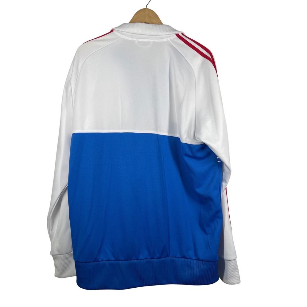 Adidas Team GB Olympic Anthem Track Jacket Mens XL White Blue X13107 NEW - Picture 3 of 5